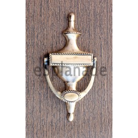 eSplanade Imperial Georgian Colonial Style Anchor Angle Guardian Brass Door Knockers | Gate Knockers Door Decor Accessories (British)