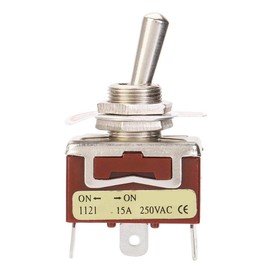 Garosa Pack of 5 Toggle Switches 12 mm 3-Pin 2-Position Industrial Electrical Controls 15A 250V