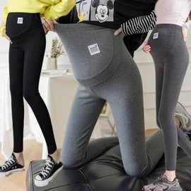 Women's Maternity Leggings for Summer and Autumn Transitional Gray/XL(77)