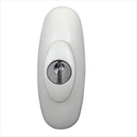 Keyed Lock Assembly, Fit Andersen Tribeca Style Exterior Keyed Lock with Keys, Suitable for Patio Doors, Quality Upgrade, RH - Metallic White