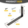 QUARKZMAN Pack of 2 Adjustable L-Shaped Corner Brackets, 120 x