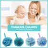 Shower Puff Loofah, 4 Pcs Extra Large Bath Sponge with