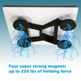 AUSSIFUR Starlink Mini Magnetic Car Roof Mount, Starlink Mini Magnetic Mount,Starlink Mini Mounting Kit for RVs, Vans, Boat, Yachts (Black)