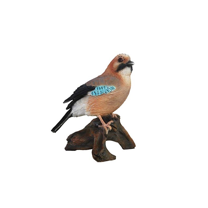 MAISONICA Eurasian Jay Ornament Figurine Home Garden Bird Statue 16cm