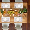 Sequin Placemats Set of 6, Heat-Resistant Dining Table Mats, Stain-Resistant