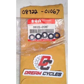 SUZUKI NOS Suzuki ALT125 F50 DRZ400 TM400 TS100 LT185 GT185 Washers QTY5 08322-01067