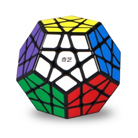 QYTOYS Toys Megaminx Speed Cube Puzzle Toy,3x3x3 Pentagonal Speed Cube Dodecahedron Magic Cube Puzzle Toy,Brain Teaser Puzzle Qiyi-QiHeng ABS Square Puzzle Cube Black