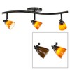 3 Lights Adjustable Track Lighting Kit - Dark Bronze Finish