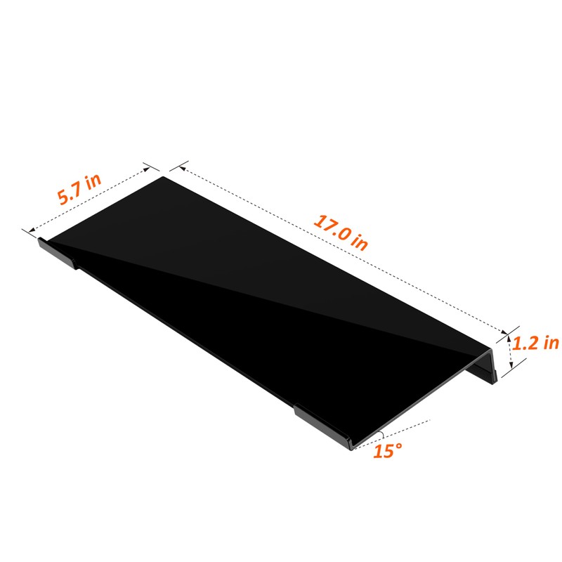 Egchi Acrylic Computer Keyboard Stand for Desk, Keyboard Riser Tilt