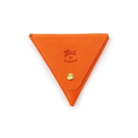 IL BISONTE Coin Purse, Coin Purse, Leather, Genuine Leather, Cowhide Leather, Women's, Men's, Unisex, orange