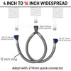 Quick Connect Faucet Water Supply Lines, 12 Inch, Widespread Bathroom