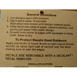 Meyercord Vintage Water Applied Decals Transfers Country Geese Ducks New NOS