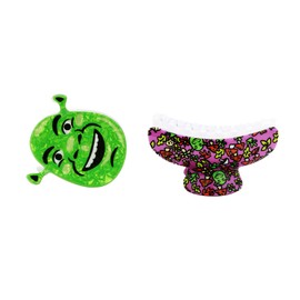 Shrek Ogre & Mushrooms 2-Piece Hair Clip Set