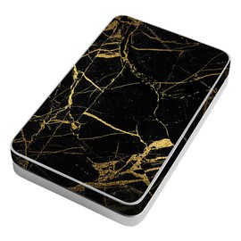 MightySkins Skin Compatible with Lifeprint 3x4.5 Hyperphoto Printer - Black Gold Marble | Protective, Durable, and Unique Vinyl wrap Cover | Easy to Apply, Remove, and Change Styles | Made in The USA