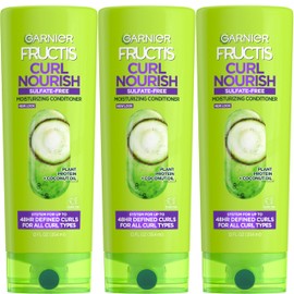 Garnier Fructis Curl Nourish Sulfate Free Moisturizing Conditioner, 12 Fl Oz, 3 Count (Packaging May Vary)