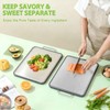 ANYZONE Stainless Steel Cutting Board for Kitchen, 17" x 11"