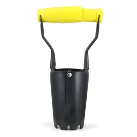 Jardineer Small Bulb Planter Tool- Compact Stainless Steel Transplanter for Bulbs, Seedlings & Flowers- Ergonomic Handle with Depth Markings - Durable Garden Planting Tool