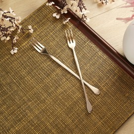 [Sunsudam] Master Master’s Traditional Bangjja Yugi Tea Fork 1+1 / [순수담] 명인 명장 전통 방짜유기 티포크 1+1
