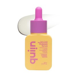 Quiin Hyaluronic Probiotic Serum – Suero Facial con Ácido Hialurónico y Probióticos que Hidrata y Equilibra la Piel – Fórmula Ligera con Avena y Alantoína, 30 ml