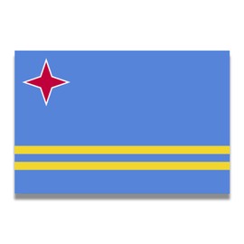 Magnet Me Up Aruba Aruban Flag Magnet Decal, 4x6 Inches, Heavy Duty Automotive Magnet for Car, Truck SUV, Sticks to Any Magnetic Surface, Cultural Item, Show Pride to Your Country, Crafted in USA