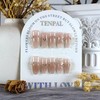 TENPAL Mermaid Cat Eye Press on Nails 10Pcs Kit,Medium Almond
