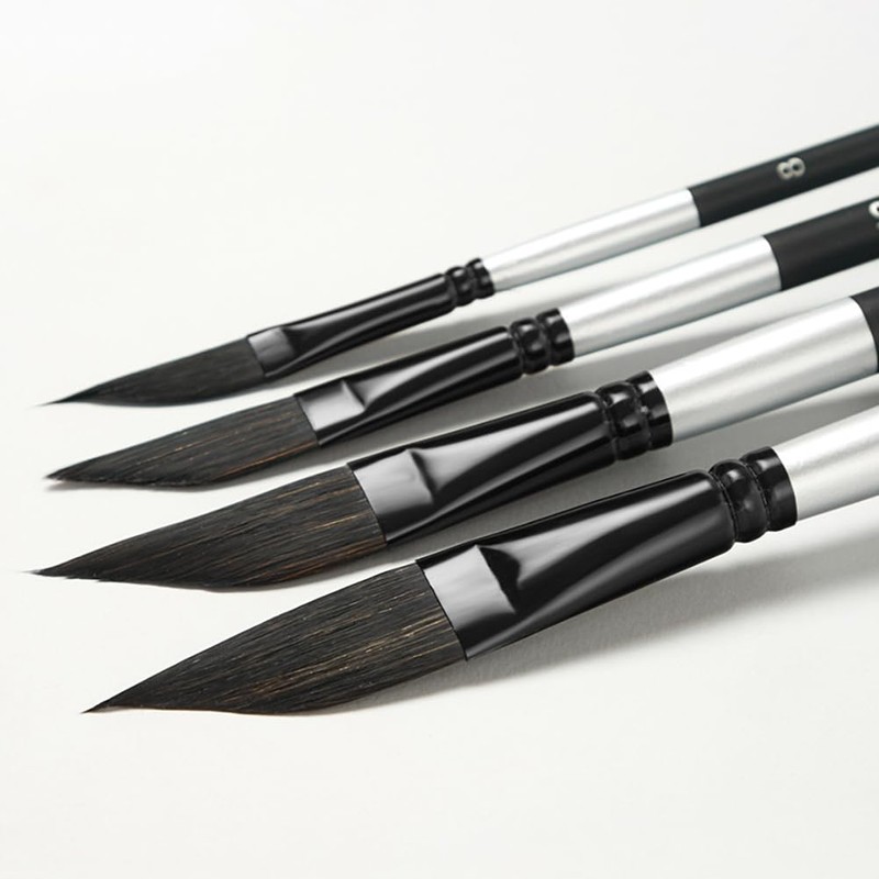 4PCS Watercolour Brushes,Dagger Brush,Striping Brushes Long Liner for Acrylic Oil