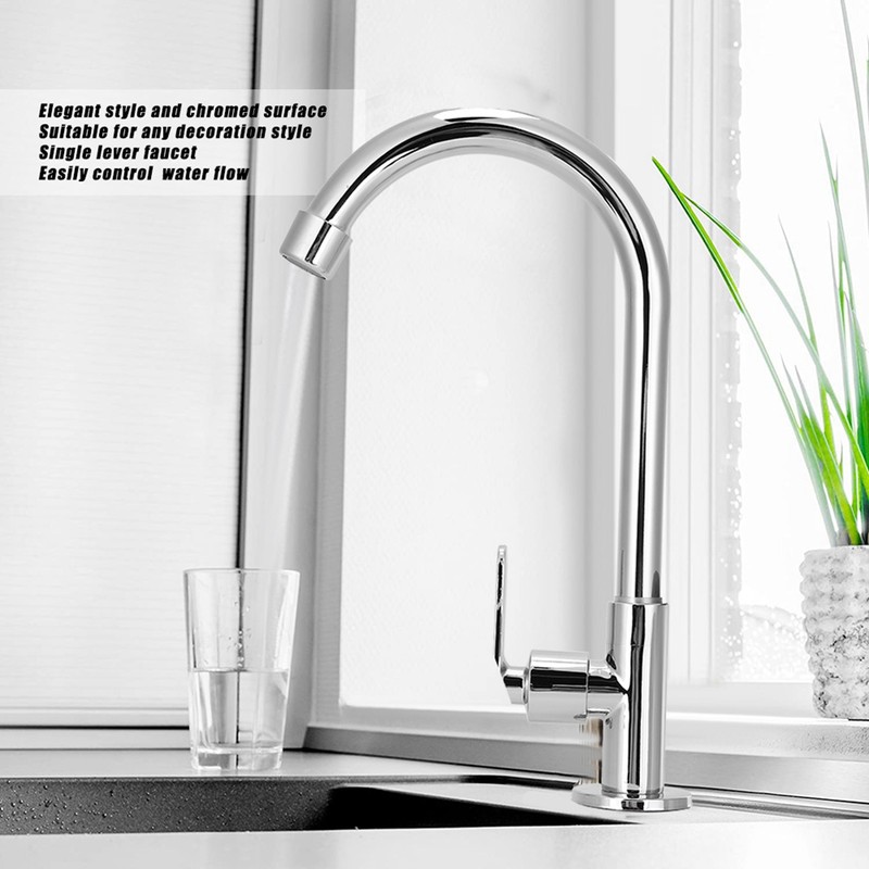 G1/2 Household Faucet Cold Water Basin Tap with Single Hole