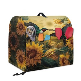 LVEWYB Bird Sunflower Kitchen Stand Mixer Cover 6-8 qt Washable Appliance Dustproof Covers with Accessories Pockets Mixer Cover for Friends and Family Gifts