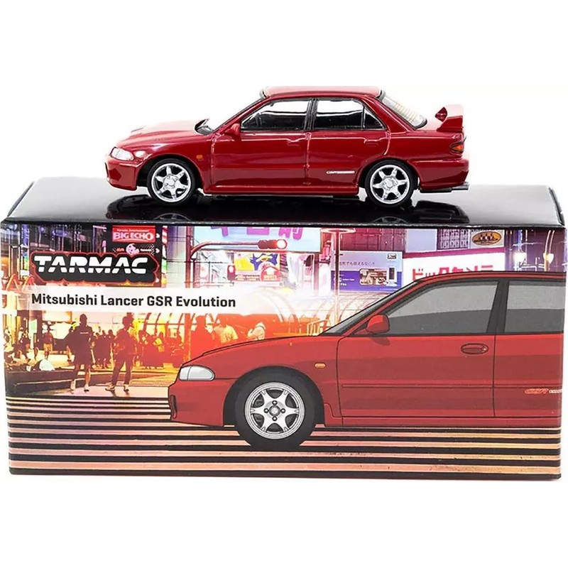 Tarmac Works 1/64 Mitsubishi Lancer GSR Evolution Red Tarmac Works
