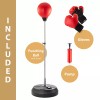 Tech Tools Punching Bag with Stand, Boxing Bag for Teens