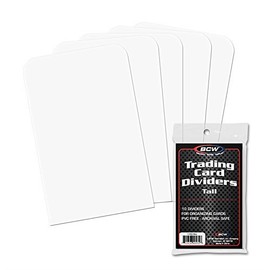 150 Tall Trading Card Dividers for Card Storage Boxes