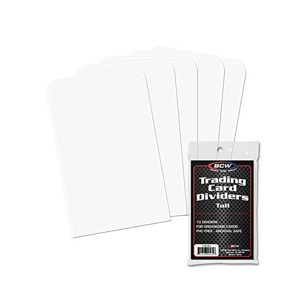 150 Tall Trading Card Dividers for Card Storage Boxes