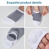 AHOVIT 8 Pairs Non Slip No Show Socks Womens and