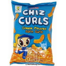 Jack N Jill Chiz Curls Cheese Flavored Corn Curis Party Pack, 120g 4.23oz Bag, Product of the Philippines