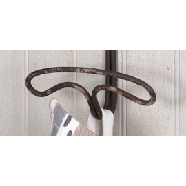 Vintage Rustic Wire Coat Hat Towel Wall Hook
