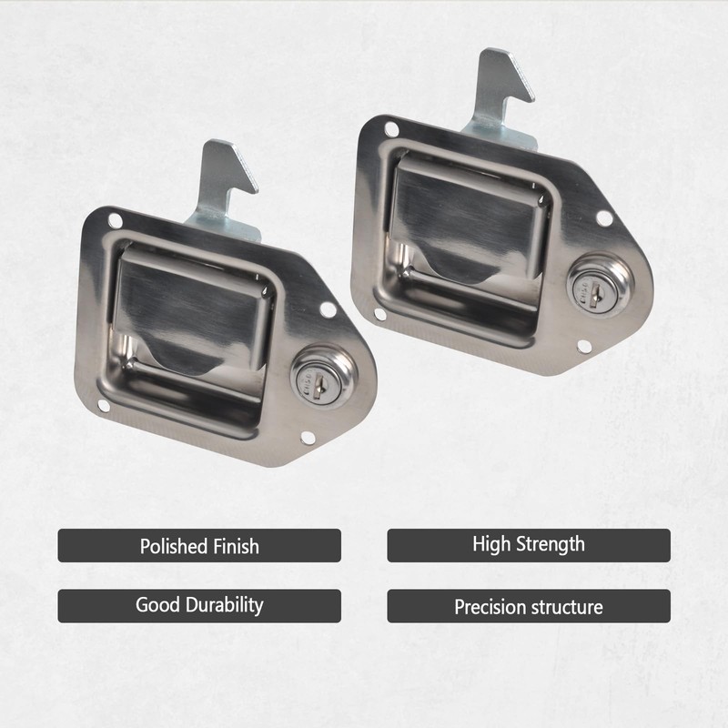 FGJQEFG Truck Tool Box Lock Handle-Tool Box Replacement Latch-Stainless Steel
