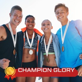 Berlune 200 Pcs Neck Ribbon with Snap Clips Blank Medal Solid Award Ribbon Lanyards Flat Award Holder for Kids Adults Student Competitions Sports Party Achievement (White)