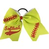 Softball pelo bows- 16,5 cm Softball Cheer bows- Softball accessories- de