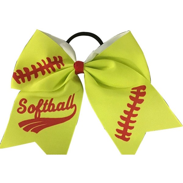 Softball pelo bows- 16,5 cm Softball Cheer bows- Softball accessories- de pelo regalo perfecto de softball jugador