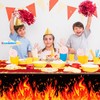 CC HOME 1Pc Fire Party Plastic Tablecloth 54 x 87