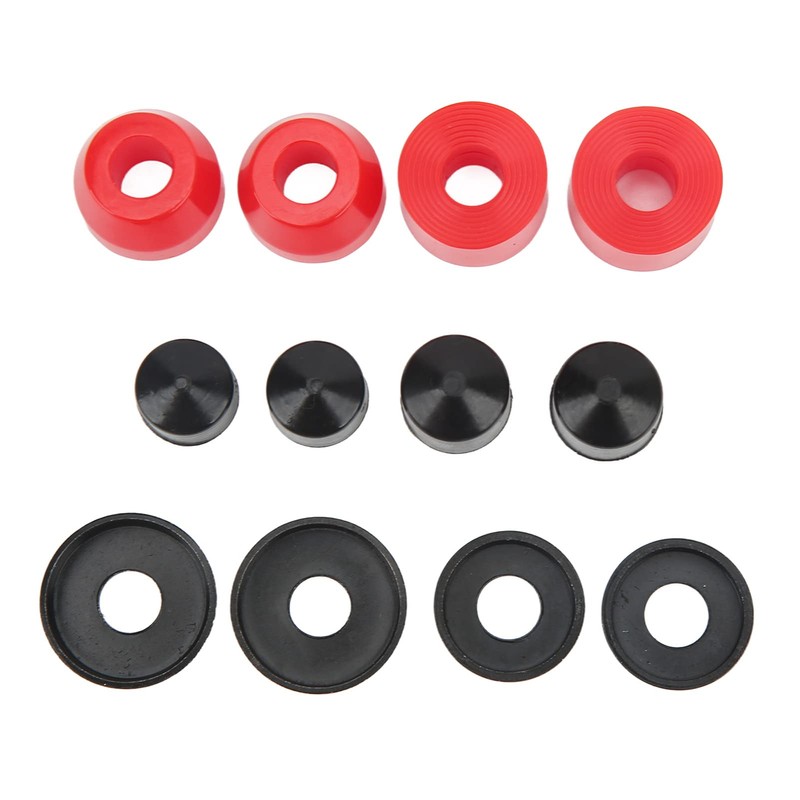 Jenngaoo Skateboard Bushings Set, 12 Accessories, PU Cushioning, 90A Skateboard