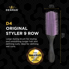 デンマン トリコ インダストリーズ トリコインダストリーズ ブラシ ブラック×パープル ヘアブラシ 1個 (x 1)