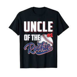 Uncle of Rookie 1 Years old Team 1st Birthday Baseball T-Shirt