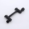 Senhozi Matte Black Shower Head Extension Arm, 4 Inch Brass