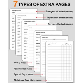 WEMATE Spiral Address Book with Alphabetic Tabs, Leather Password Book, Address Organiser, Phone Notebook, Journal, Keep Contacts Secure, Hardcover, Large Print, for Seniors, Home Office, 5.8 × 8.2