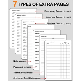WEMATE Spiral Address Book with Alphabetic Tabs, Leather Password Book, Address Organiser, Phone Notebook, Journal, Keep Contacts Secure, Hardcover, Large Print, for Seniors, Home Office, 5.8 × 8.2