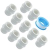OSVJE 10Pcs PVC Pipe Fittings, 1/2 inch NPT Female Thread