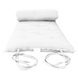 Danfuton Twin Japanese Floor Rolling Futon Mattresses, Cotton Pads 3 x 39 x 80, White