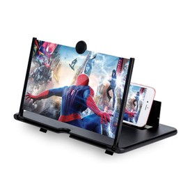 JUYUANDE Iente ingrandimento smartphone, 3D HD Lente di ingrandimento, per la visione di video di film, pieghevole ingrandimento schermo per smartphone (16 Zoll)