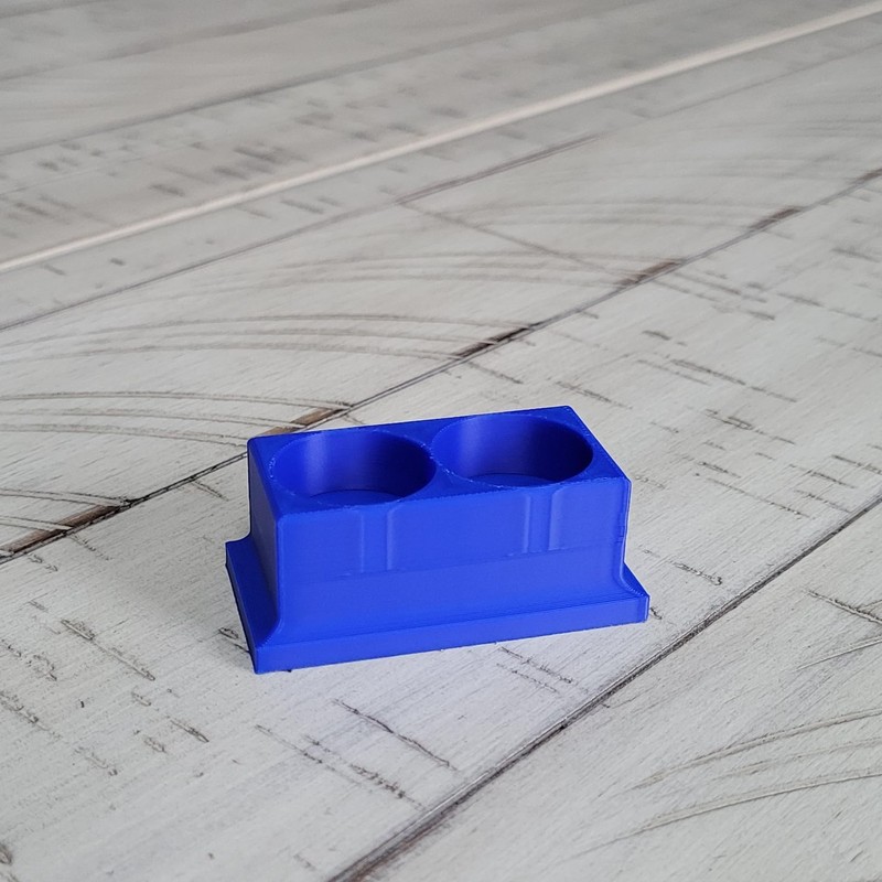 Znet3D Znet3D Eye Drop Bottle Organizer, 2-Slot Stand (Blue)